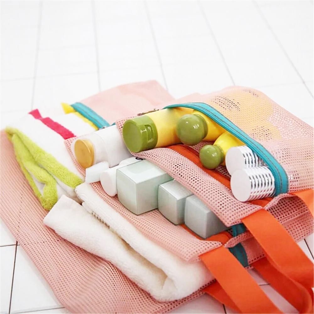 4pcs Travel Packing Organizer Set, Mesh Clothing Bags, Visible Luggage Suitcase Mesh Packing Cubes With Zipper Multi-Sizes Trips