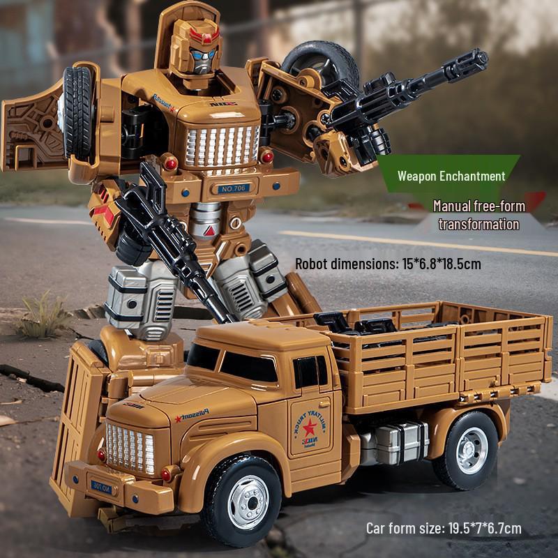 Transforming Robot Car Model - Inertial Power Warrior Toy for Boys