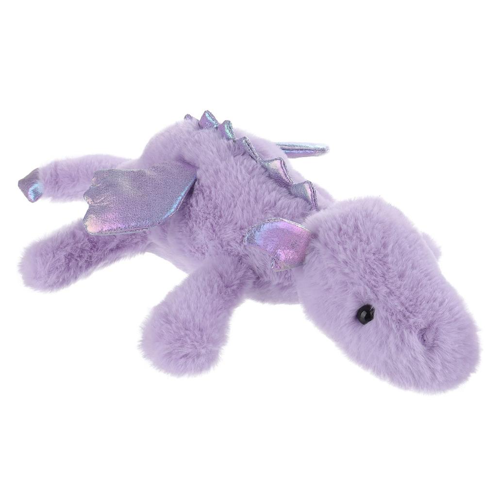 Apricot Lamb Purple Lying Dragon Plush Toy, Soft and Cute, Fluffy Purple Lying Dragon 38cm, Suitable for Boys and Girls