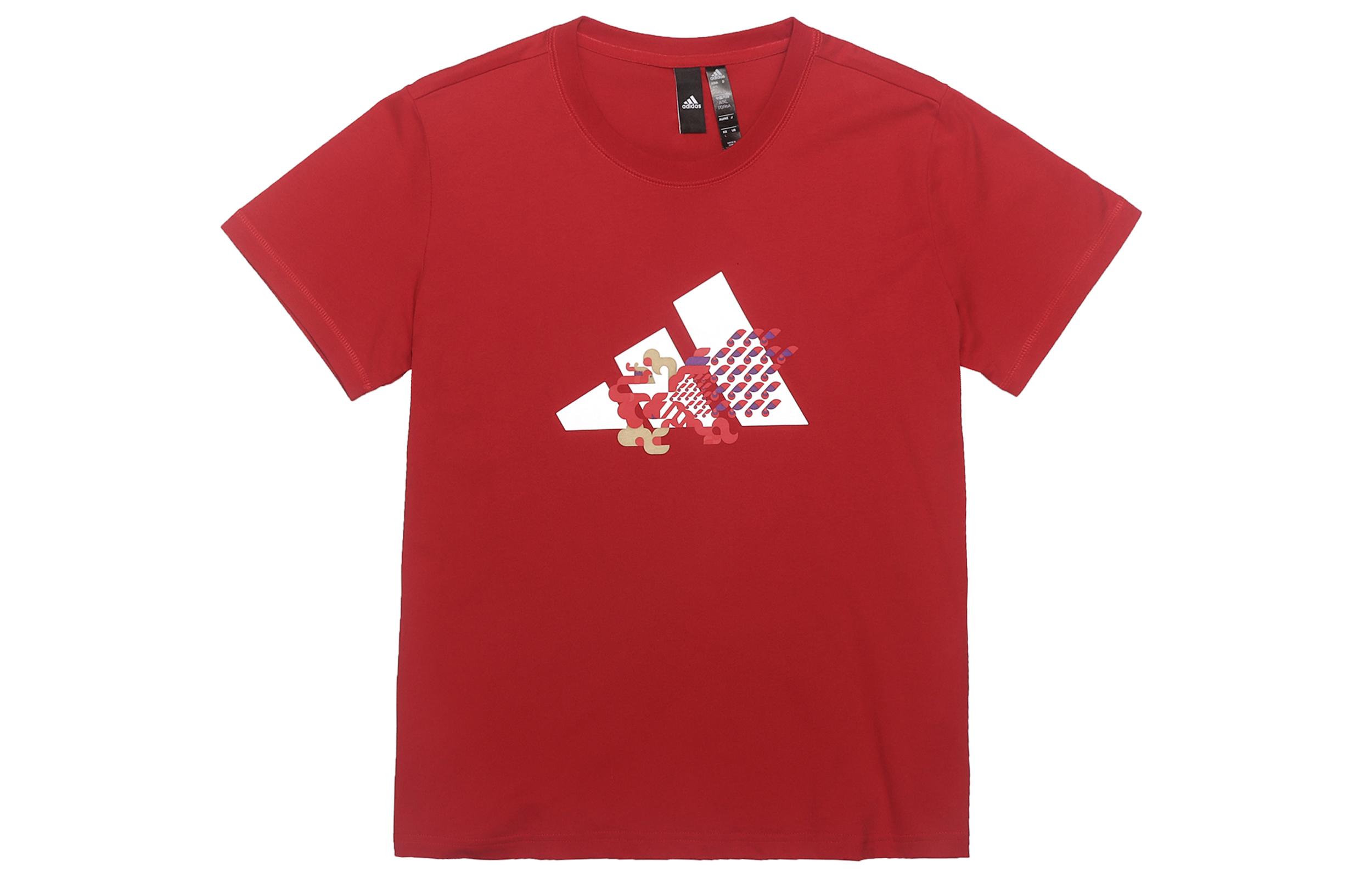 Adidas CNY Collection Set in Sleeve T Shirt Women s Light Scarlet GP0706 L