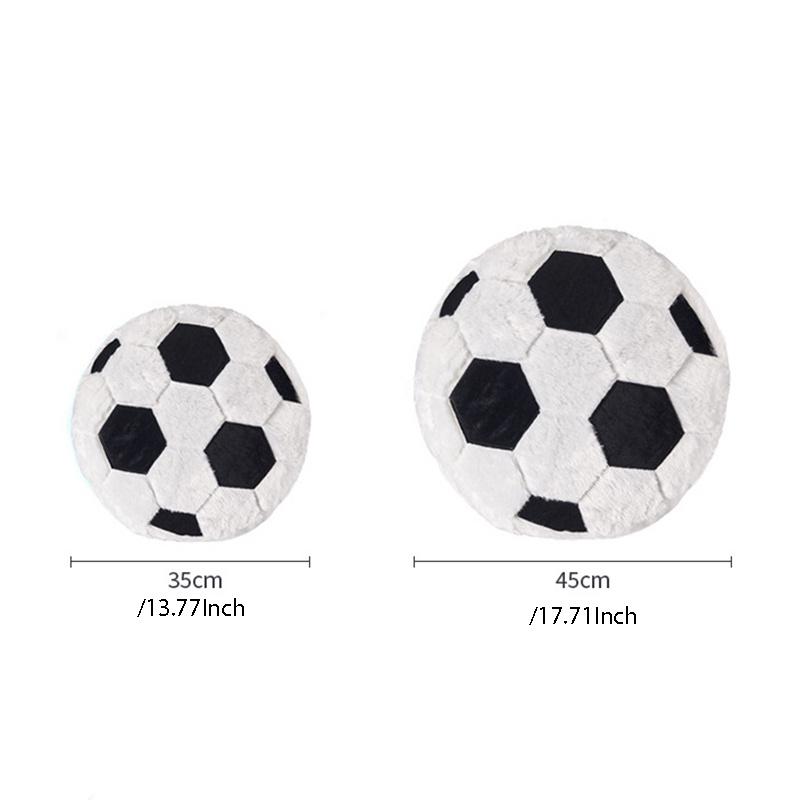 Creative Football Plush Pillow Fan Cushion Boyfriend Cushion Home Decoration Sports Fan Cute Soccer Shaped Cuddle Pillow Football Plush Pillow