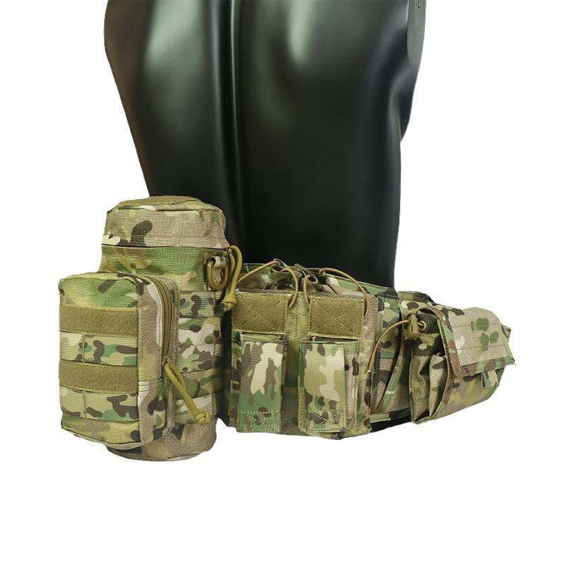 Multifunctional Tactical Molle Waist Belt - Padded Nylon for Outdoor Combat Training