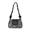 Vintage Pattern Chain Decoration Women'S Single Shoulder Bag Flower Pattern Shoulder Bag For Women, Chain Decor Underarm Purse