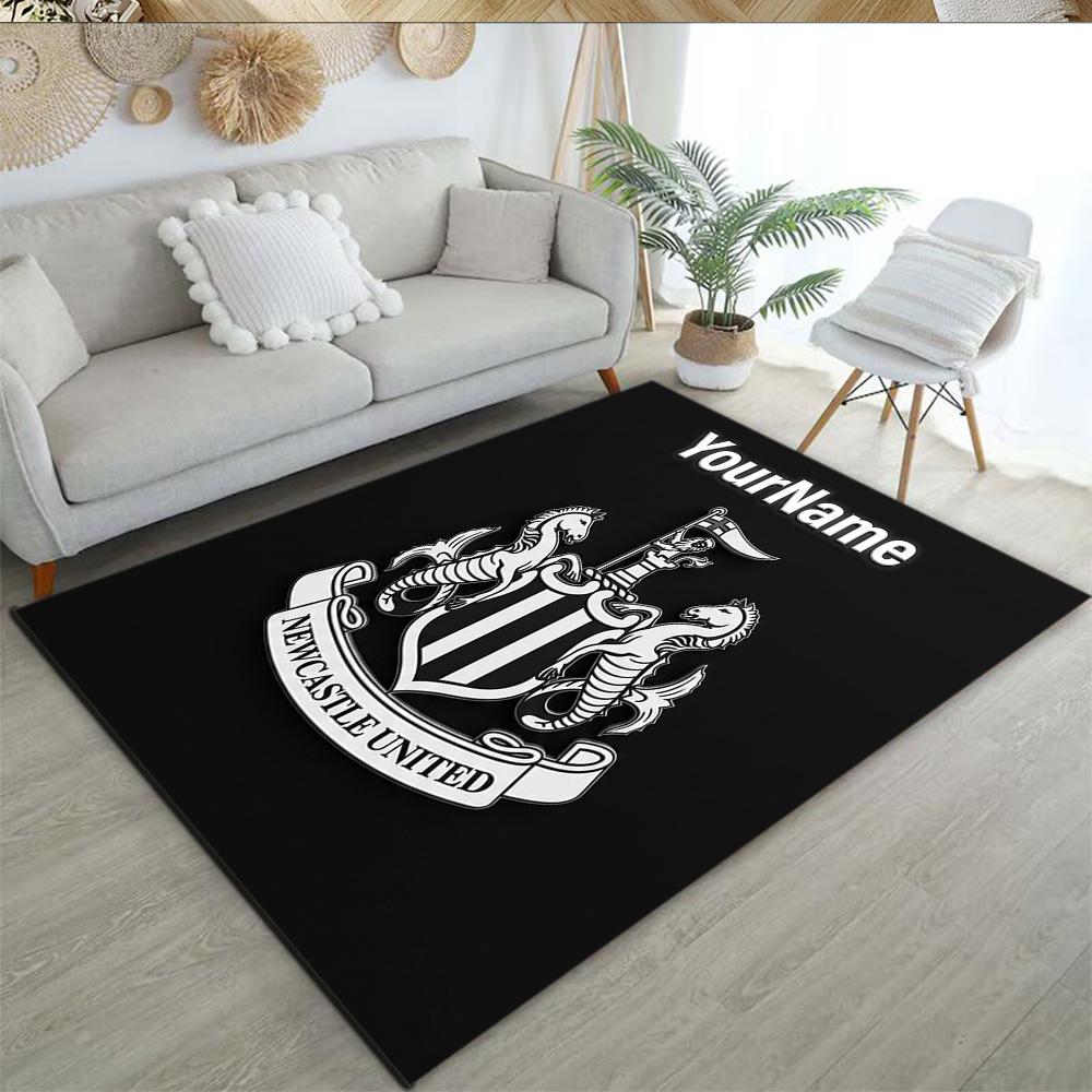 Newcastle 10 Customizable Name Carpet Design for Game Room Entryway Dormitory Living Rooms Anti-slip Rug Decorate Offices