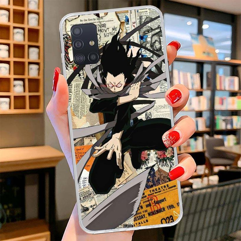 My Hero Aizawa Shouta Cover Phone Case For Samsung Galaxy A12 A22 A32 A52 A72 A02S Phone Case Note 20 Ultra 10 S10 Plus A51 A71