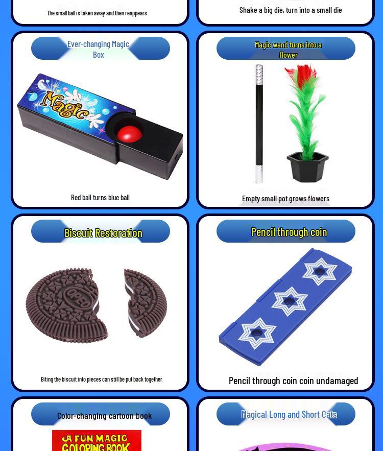 Magic Props Set: Educational Performance Kit for Boys and Girls - Perfect Festival or Birthday Gift