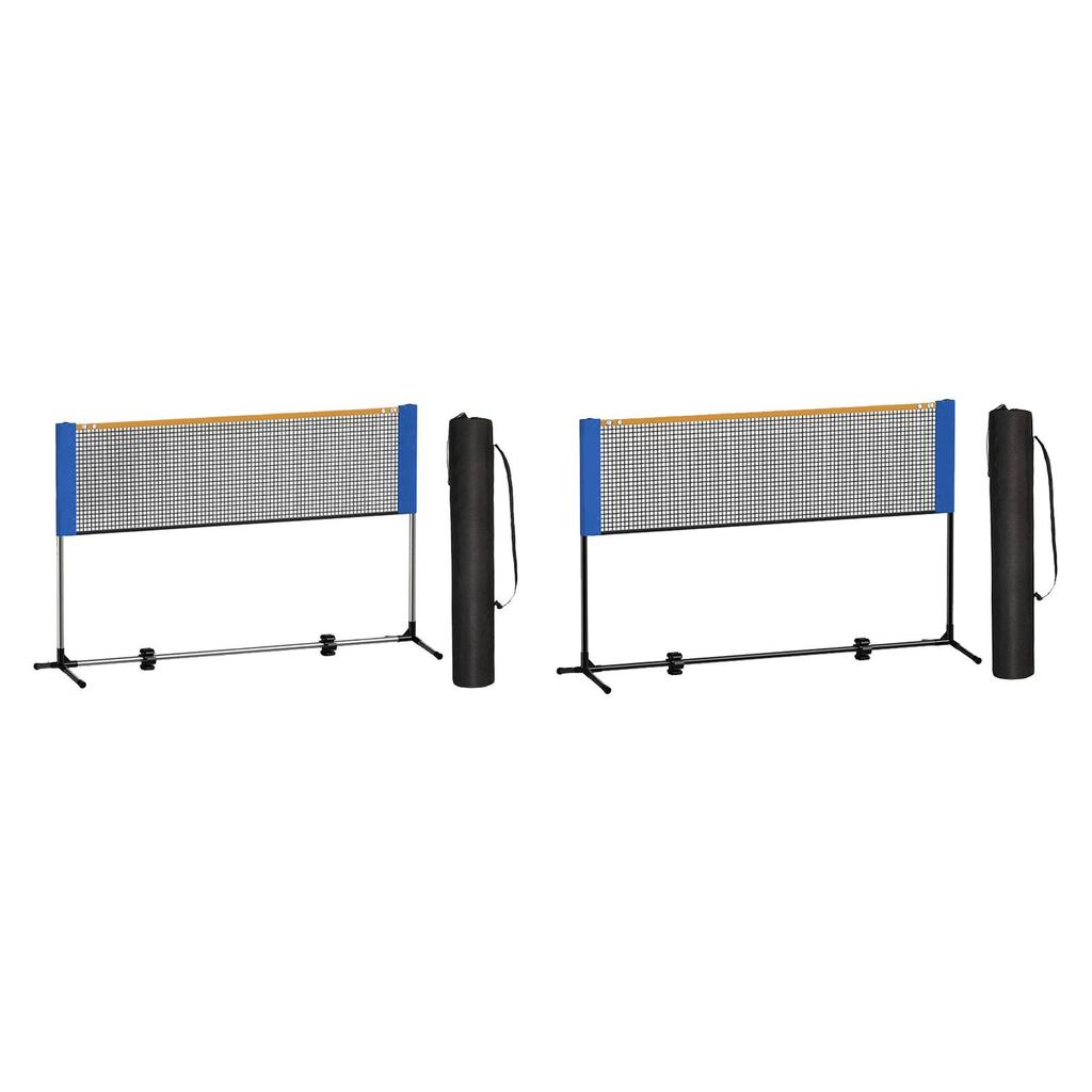 Portable Badminton Net Set Easy Setup Sport for Yard Backyard Game Beach Stainless Steel