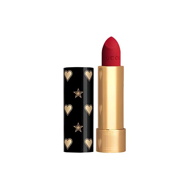Gucci Golden Velvet Lipstick Christmas Limited Retro Black Tube Love Color Velvet Mist Lipstick Matte Color #217 #25 Mi Kaili Red without gift box