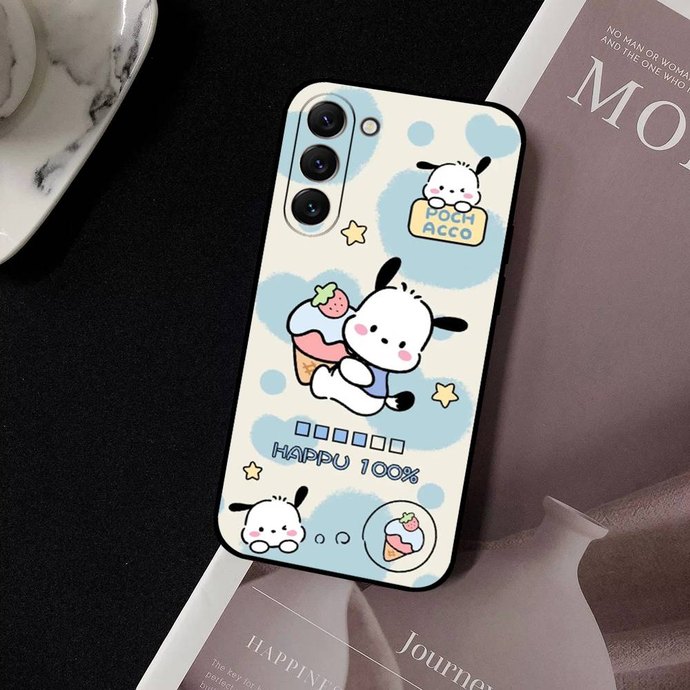Cute Cartoon P-Pochacco Dog Phone Case For Samsung Galaxy S21 S22 S23 S24ULTRA S25ULTRA FE Ultra Plus5G A52S S26 Soft Cover