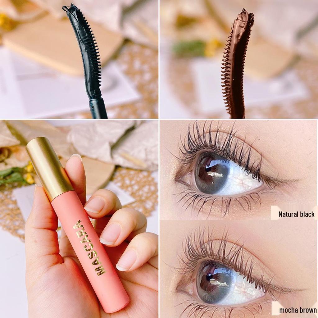 Baisuya Long-Lasting Waterproof Mascara: Natural Lengthening, Smudge-Proof Curling Primer & Eyelash Growth Serum.
