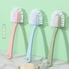 Five-sided Shoe Brush, Long-handled, Soft-bristled Household Plastic Laundry and Shoe Cleaning Brush for Children and Babies