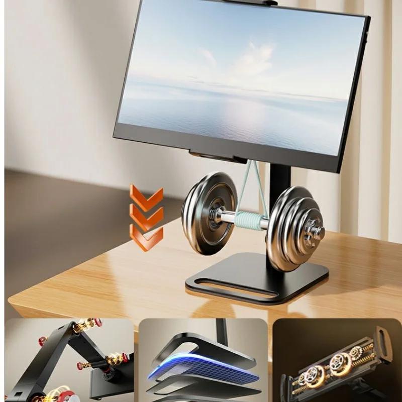 Universal Monitor Stand, Desk Holder for 12-17.3" Displays, VESA Mount, Expandable Base, Vertical Screen Folding