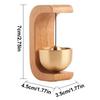 1/2 Stück Massive Holztürklingel Magnetische Ästhetische Messing-Windspiele Kabellose Klingel Türglocke Anhänger Heimdekoration Qualität