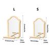 Interaction Mirror Perch Standing For Parrots Natural Wood Bird Rest Place for Pet Bird Entertainment Cage Accessories
