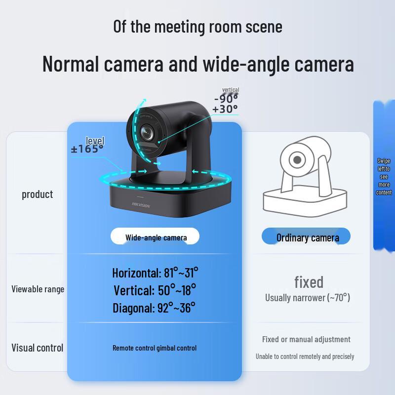Hikvision V158 4K UHD PTZ Video Conference Camera (CN Version)