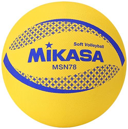 Mikasa (MIKASA) Farbe Weicher Volleyball, 78cm Umfang, Zertifizierter Ball (Gelb) MSN78-Y