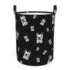 Custom Cute French Bulldog Laundry Basket Collapsible Animal Bouledogue Pet Clothes Hamper for Toys Storage Bin