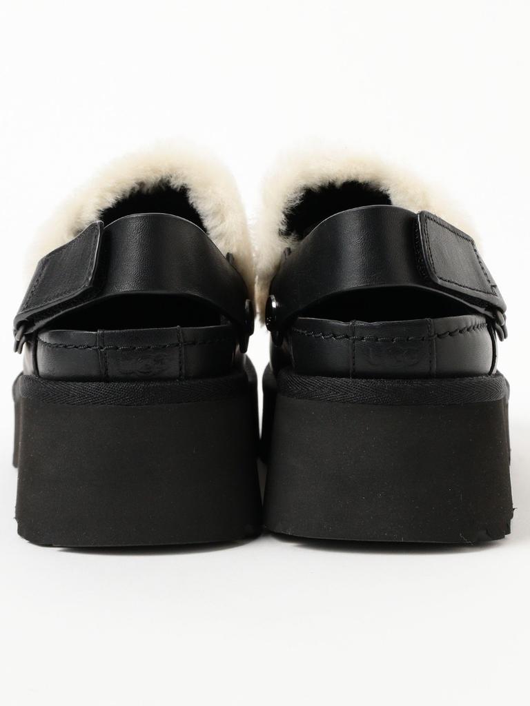 Ray Beams UGG(R) Esmee Leather Clog, Women's, Black, Size 6