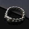 Fashion Charm 316L Stainless Steel Skull Bracelet for Men Popular Domineering Skull Bangles Punk Hip Hop Style Jewelry Wholesale
