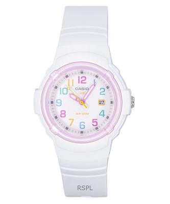 Analog Bio-Based Resin Strap White Dial Quartz LX-800H-7A1V 100M Women's Watch