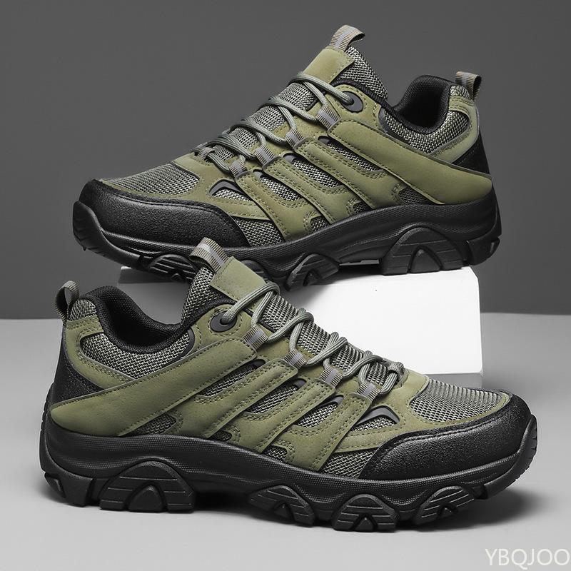 New Men's Mesh Trendy Men's Shoes for Spring Summer Breathable Anti Slip Wear-resistant Casual Outdoor Sports Hiking Shoes