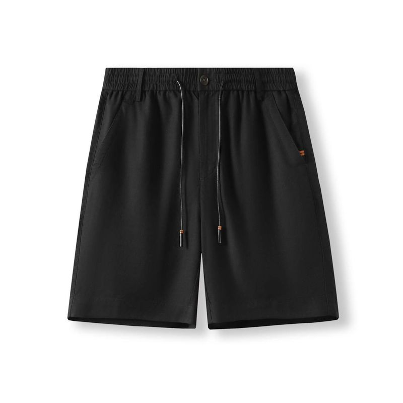 Old Money Style Lyocell Tencel Linen Shorts for Men, Summer Thin Five-Point Pants, Foreign Trade Men's Casual Pants
