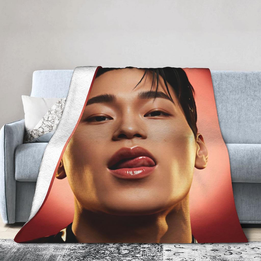 Choi San Singer Blanket Quality Warm Soft Throw Blanket Spring Girls Boys Outdoor Print Bedspread