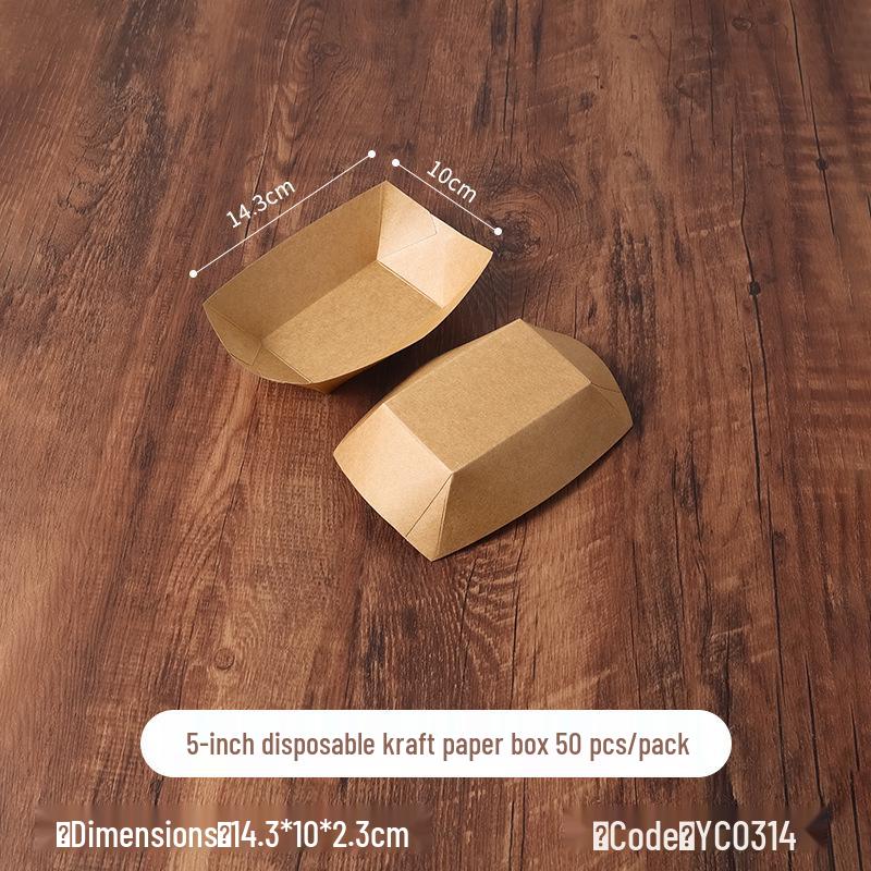 Disposable Wood Veneer Sushi Boat - Snack Plate & Dessert Dish Tableware