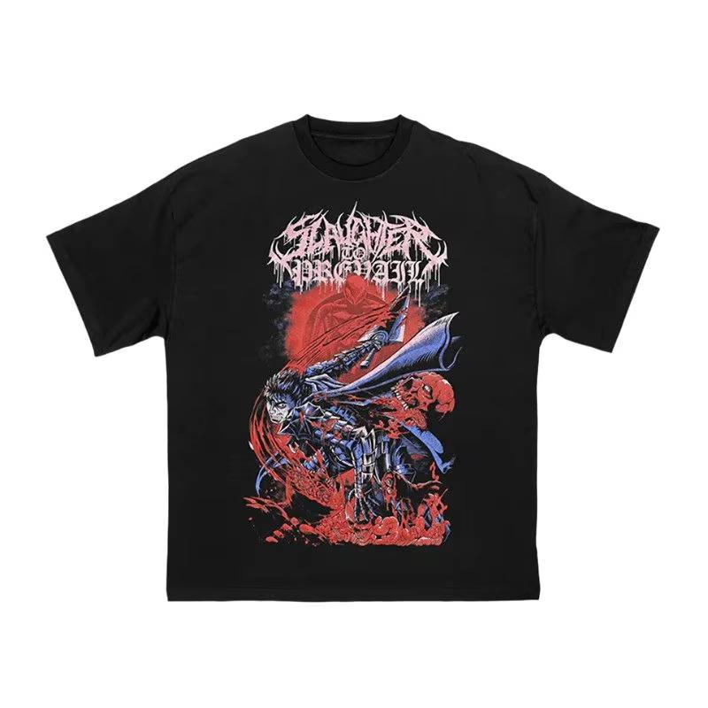 Dark Metal Rock Loose Pure T-shirt Base Layer Short-sleeved SLAUGHTER TO PREVAIL Slaughter To Russian Dead Core Band