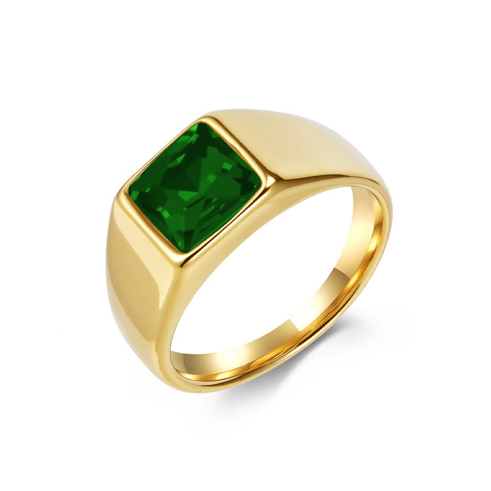 

2026 Rhombus Cut Glass Gem Ring Ring Personalized Fashion Hand Jewelry 12#