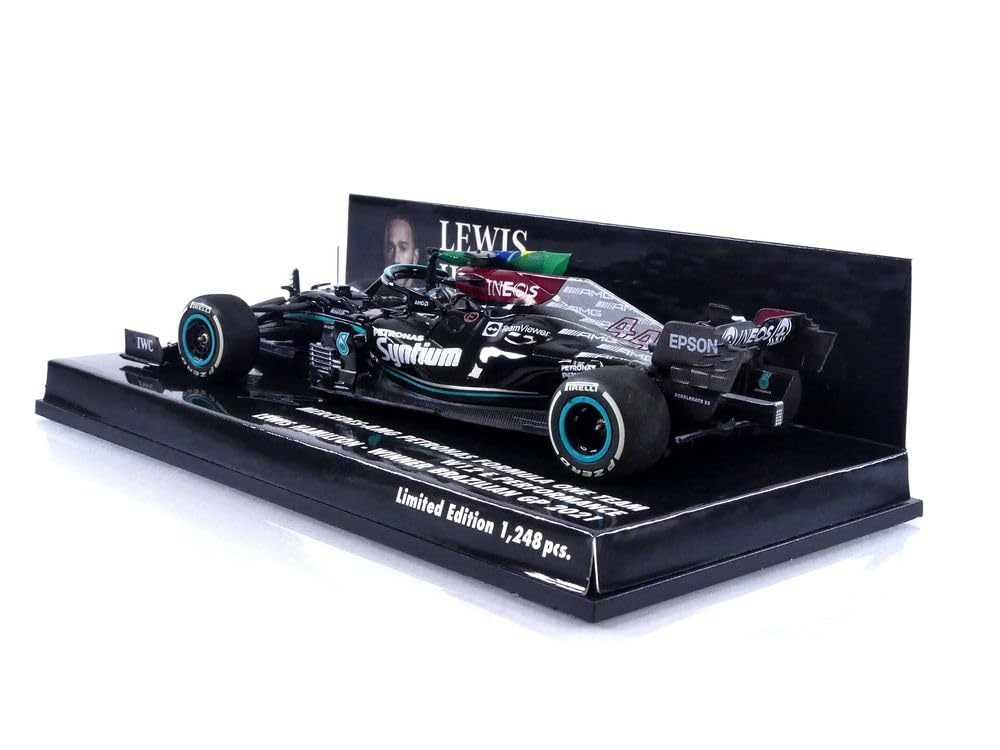 Minichamps W12 Hamilton Brazylijski GP2021 Flaga zwycięzcy Ukończony produkt 1/43 M-AMG