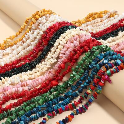 Natuurlijke Schelp kralen Onregelmatige Chips Grind Koraal Losse Tussenkralen Voor Sieraden Maken DIY Knutselen Armbanden Ketting Accessoires
