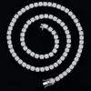 Men's Moissanite Tennis Chain Necklace in Gold-Plated 925 Sterling Silver - Luxurious, Simple Hip Hop Jewelry