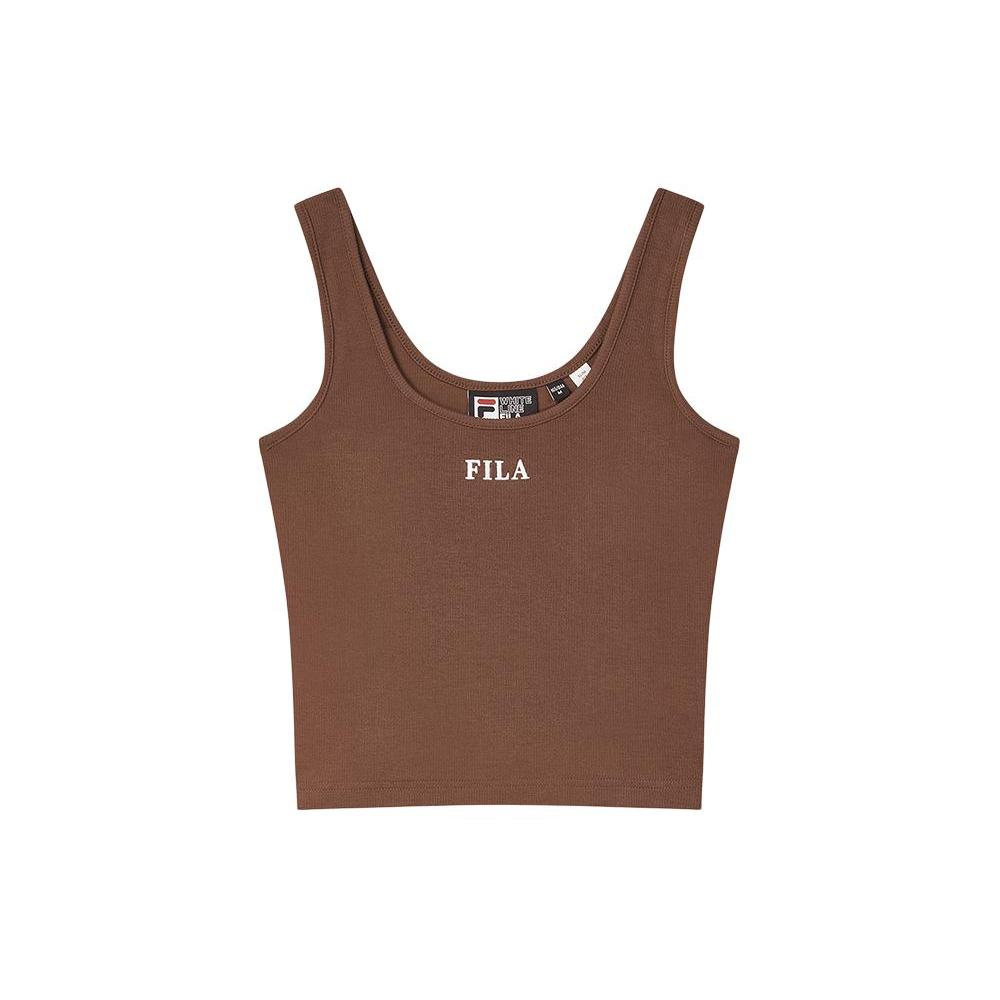 

New FILA Tank Top Women s Dried Milk Umber F51W429103F-BN XS