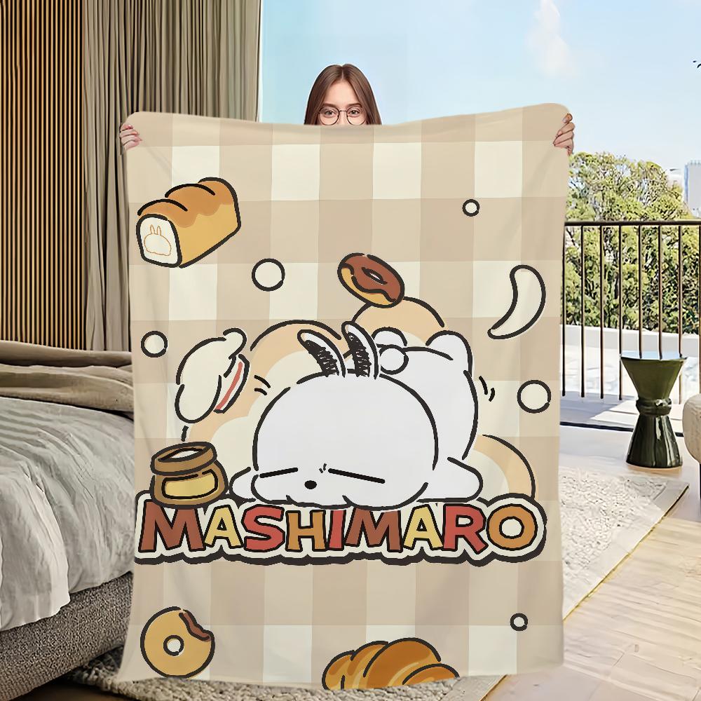 Blanket warm M-MashiMaroS soft plush blanket for sofa living room rabbit kawaii cute office bedroom travel gift Flannel