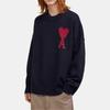 Ami Large Heart Sweater UKS0060184005