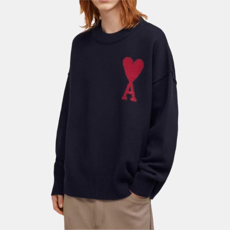 Ami Large Heart Sweater UKS0060184005