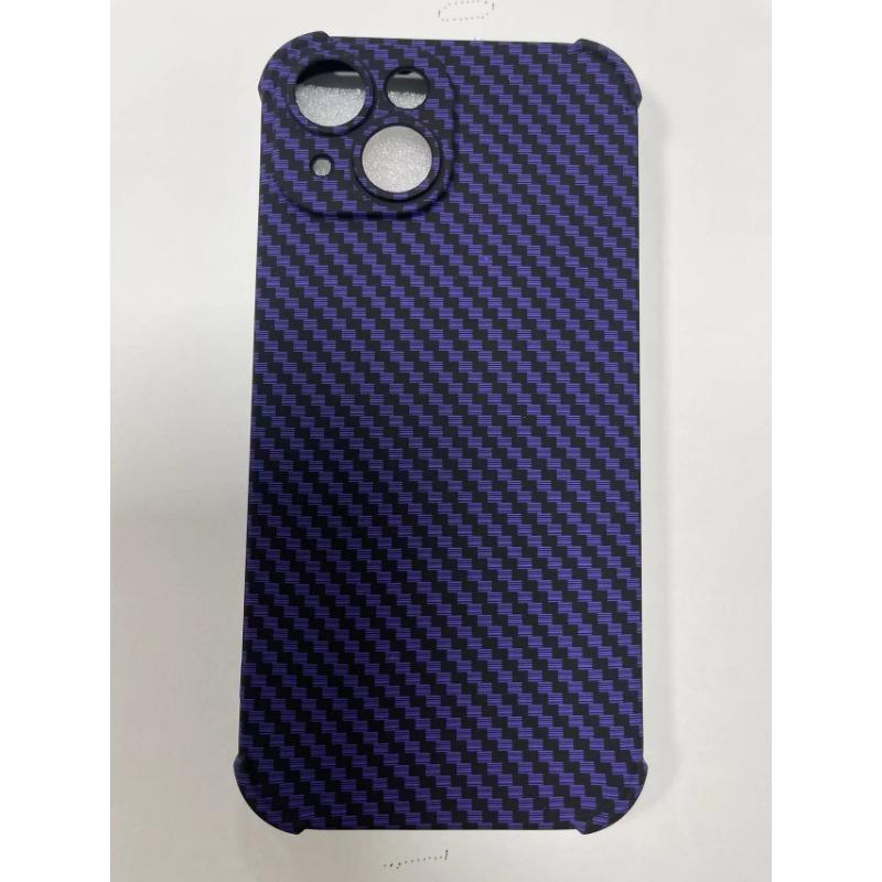 

Four Corner Anti-fall Carbon Fiber Suitable for IPhone15Pro Mobile Phone Case Tpu Fine Hole Apple 13 Full-cover Soft Shell Apple 15Pro