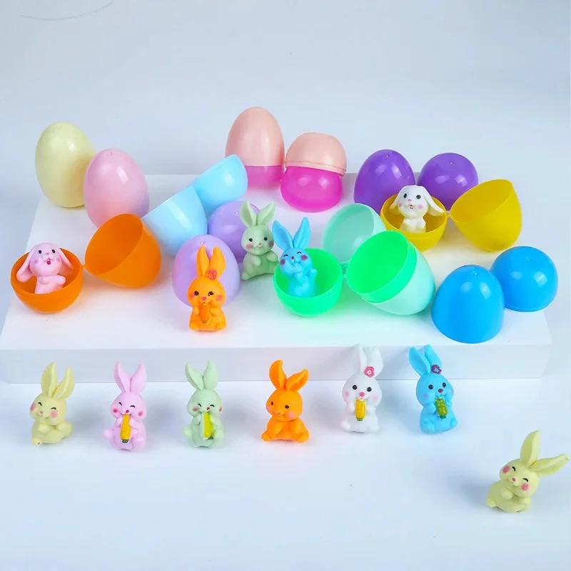 10/20PCS Mini Easter Eggs with Various Toys Twisted Egg Blind Box Easter Eggs Basket Stuffers Egg Hunt Fillers Party Favors