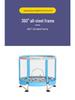 Kids' Indoor Safety Trampoline with Anti-Rollover and Anti-Pinch Features