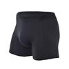 Men Boxer Briefs Mid-rise Elastic Waist U-Convex Shorts Underwear Solid Color Breathable Slim Fit Design Panties