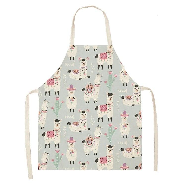 1psc Camel Sheep Stone Print Linen Cloth Without a Dincapon Kitchen Apron In the Kitchen Kitchen Apron Apron Kitchen Apron