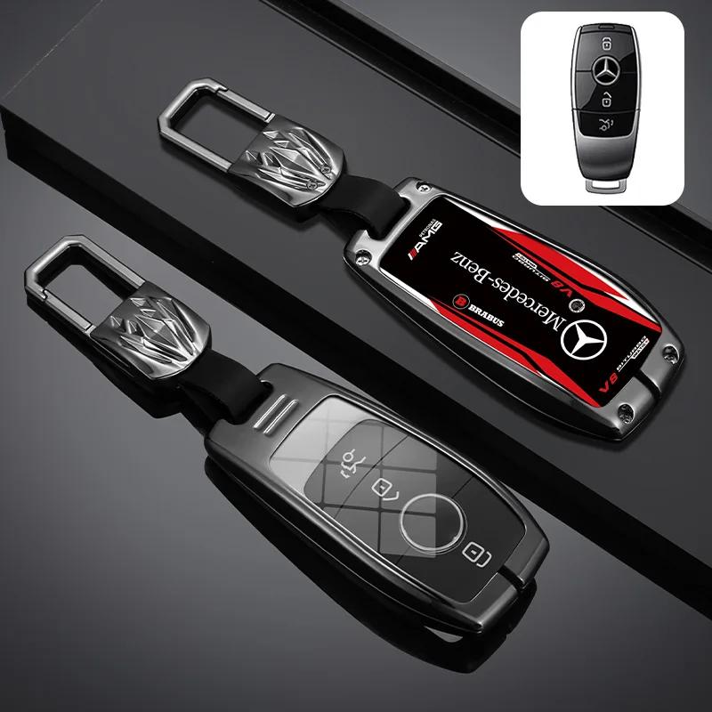 Car Racing Style Design Key Case Cover Shell For Mercedes Benz A C E S G Class GLC CLE CLA GLB GLS W177 W205 W213 W222 X167 AMG