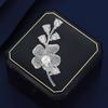 Full Diamond Plum Blossom Branch Brooch High-end Female Elegant Pearl Brooch Design Sense Pin Suit Accessories