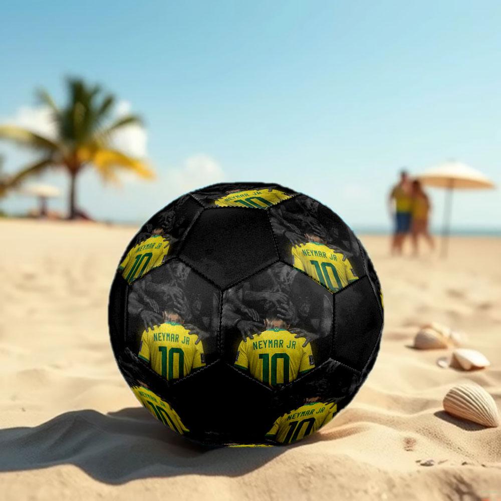 1 pz Pallone da Calcio Neymar Taglia 5 Pallone da Calcetto Indoor alla Moda Colorato Gioco in Giardino - Ottimo Regalo per Appassionati di Sport HE46