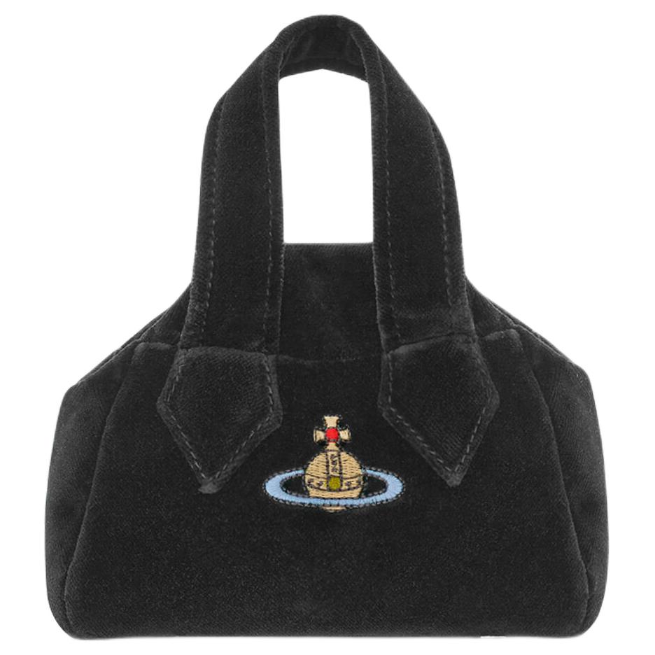 

VIVIENNE WESTWOOD Archive Embroidered Orb Pattern Cotton Mini Shoulder Crossbody Bag Women Bags Black 47030007WW00ZLBLACK Basic Set (Bag+Dust Bag)
