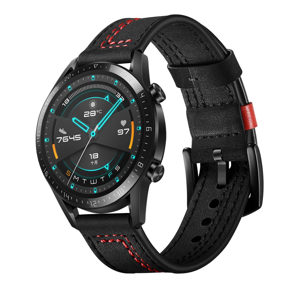 Curea din piele de 22 mm pentru ceas Huawei GT-2-2e-pro GT2 GT2e brățară de 46 mm Samsung Gear S3 Frontier/Galaxy Watch 3 Bandă de 45 mm/46 mm