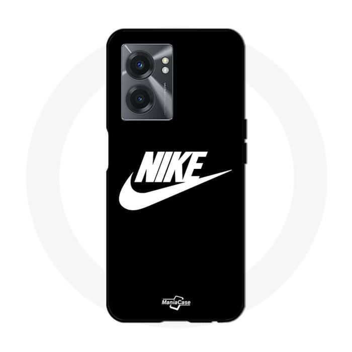 Coque - MANIACASE - Realme V23 - Souple - Nike logo - Blanc et Noir blanc