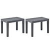 Day and Night - Day and Night Garden Benches 2 Units Anthracite Gray Plastic
