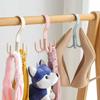 JJYY 1Pcs Home Multifunctional Rotating Shoe Rack Balcony Drying Rack Tie Belt Bag Hook Outdoor Shoe Hat Drying Rack Hook